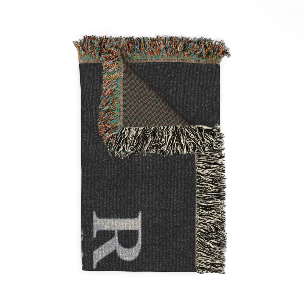 Longhorn Monogram Woven Blanket — Personalized RMW Cowboy Throw