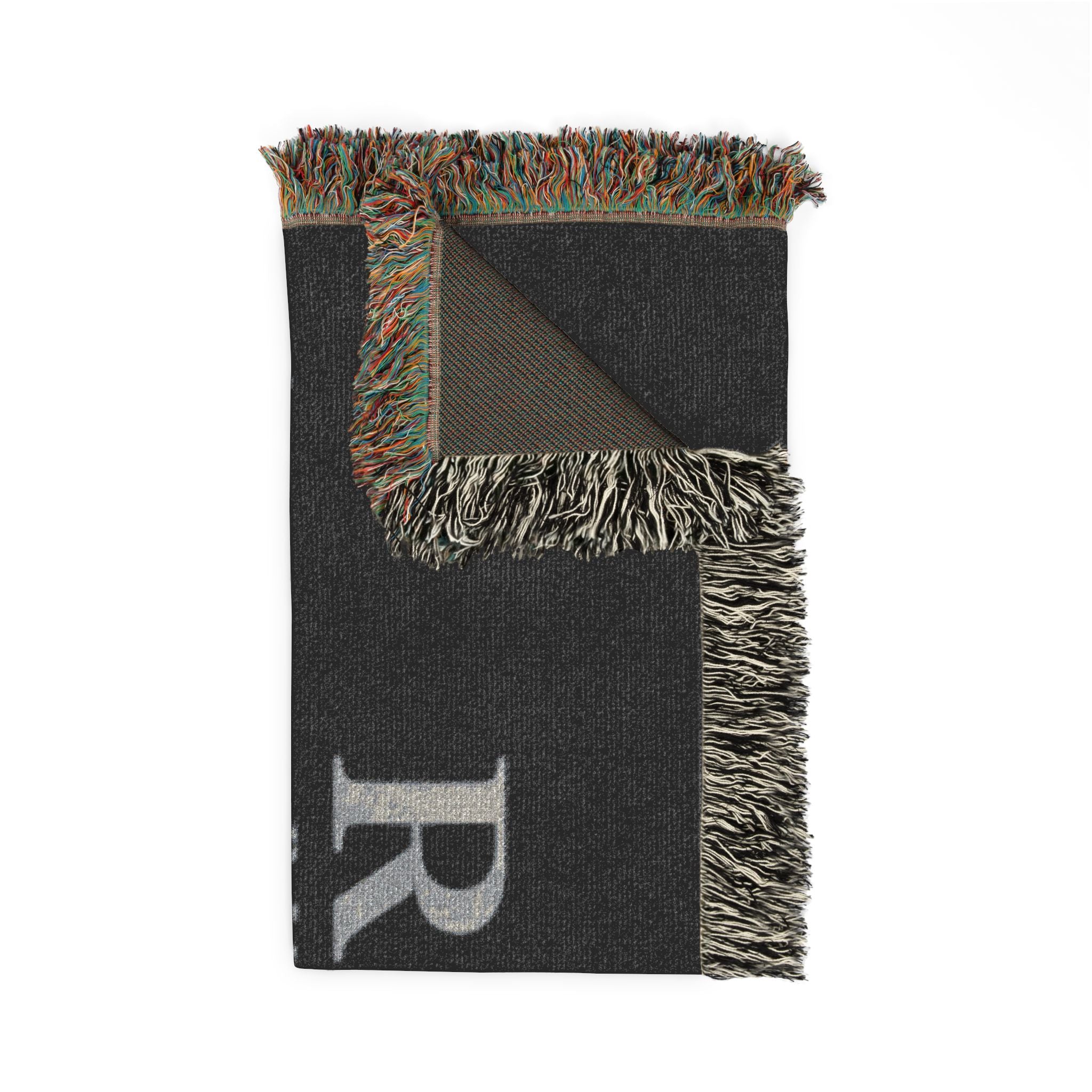 Longhorn Monogram Woven Blanket — Personalized RMW Cowboy Throw
